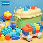 软积木婴儿可啃咬软胶硅婴儿宝宝牙胶6个月大块九抓握训练1岁早教